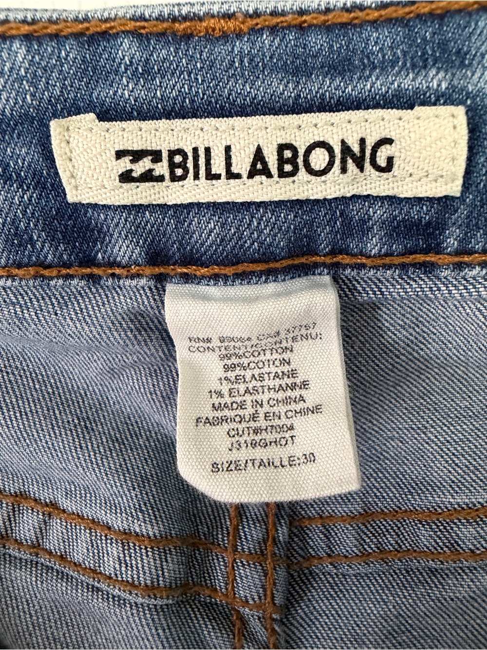 Classic Mid Blue Women's Jeans with Knee Distress - Picture 2 of 3